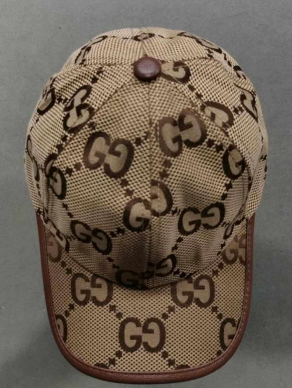 Gucci GG Canvas Baseball Cap - Brown on Tan
